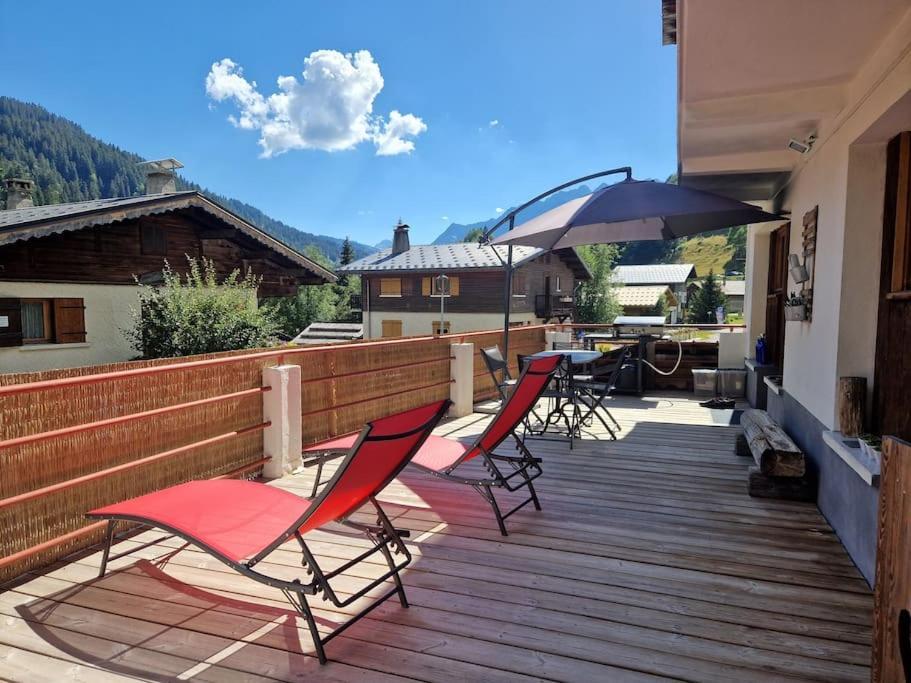 Appartement La Duchere Le Plan-La Giettaz Massif Des Aravis Exterior foto