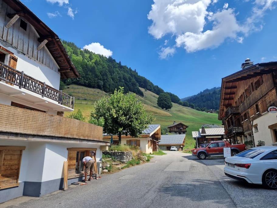 Appartement La Duchere Le Plan-La Giettaz Massif Des Aravis Exterior foto
