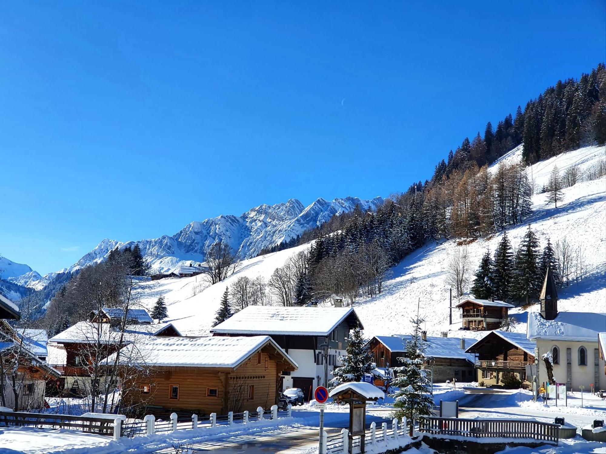 Appartement La Duchere Le Plan-La Giettaz Massif Des Aravis Exterior foto
